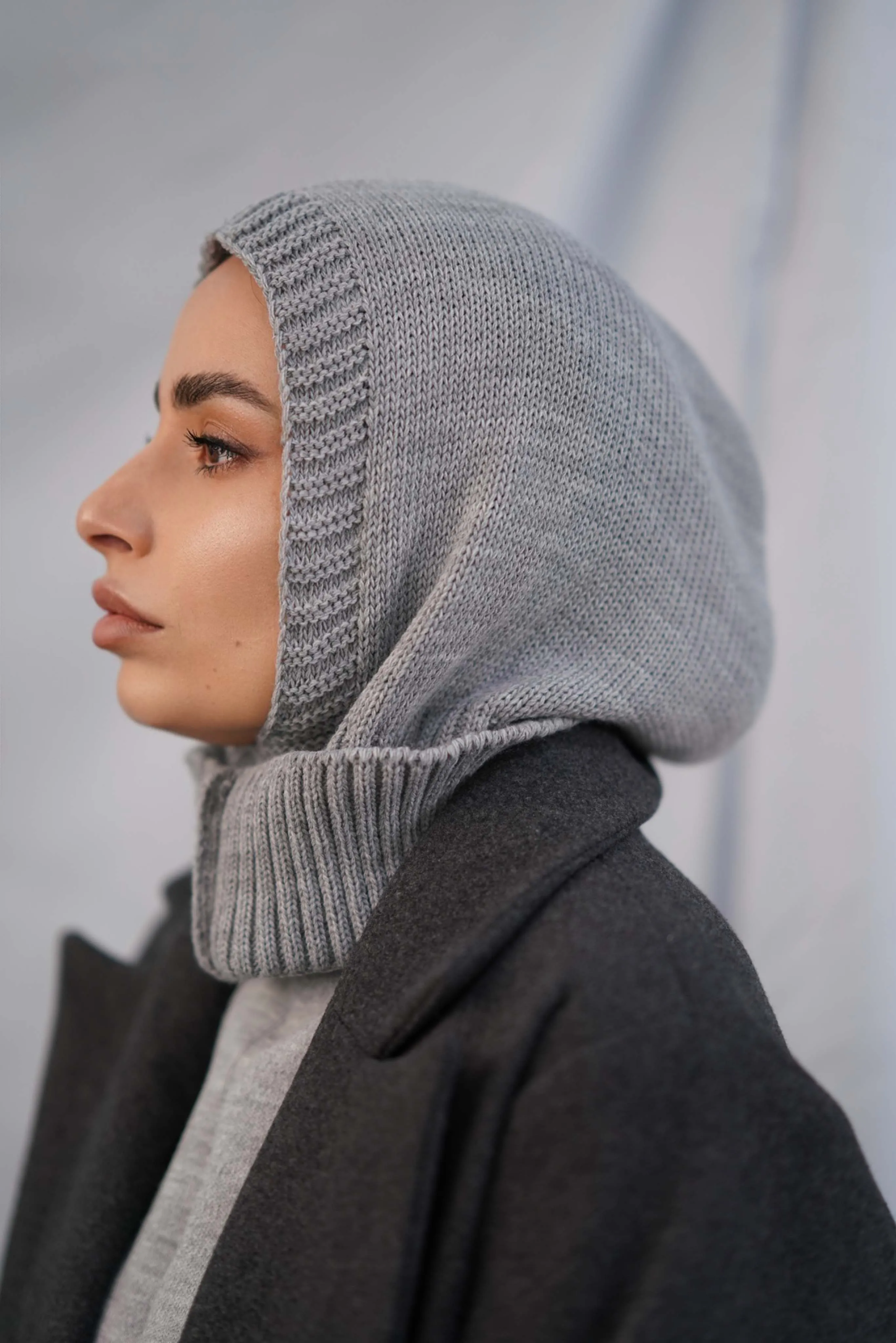 Balaclava Hijab - Gray