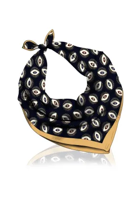 Black And White Silk Scarf