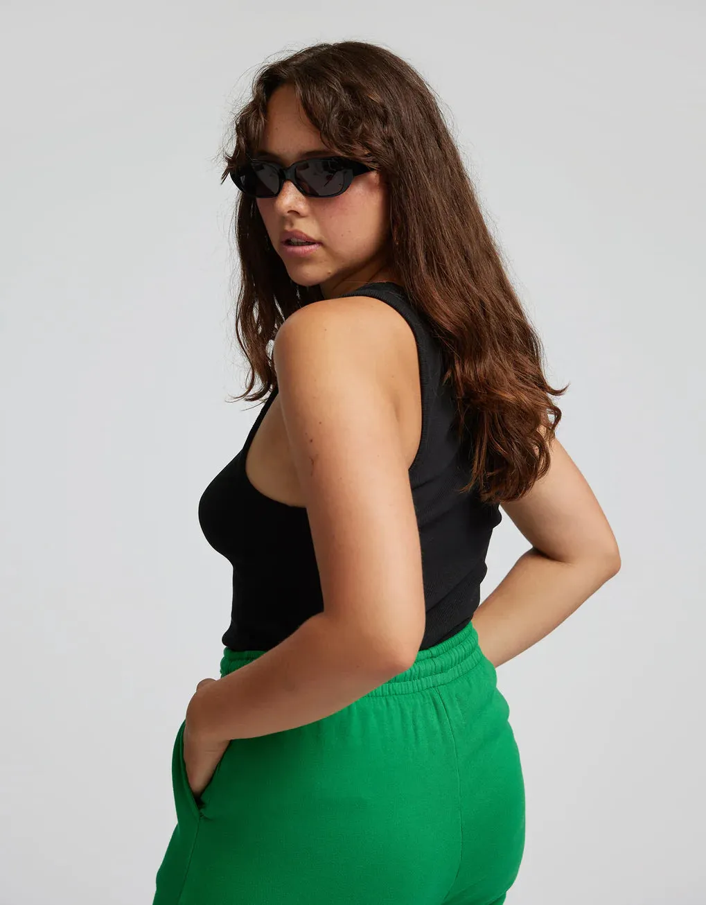 COLORFUL STANDARD | Women Organic Rib Tank Top | Petrol Blue