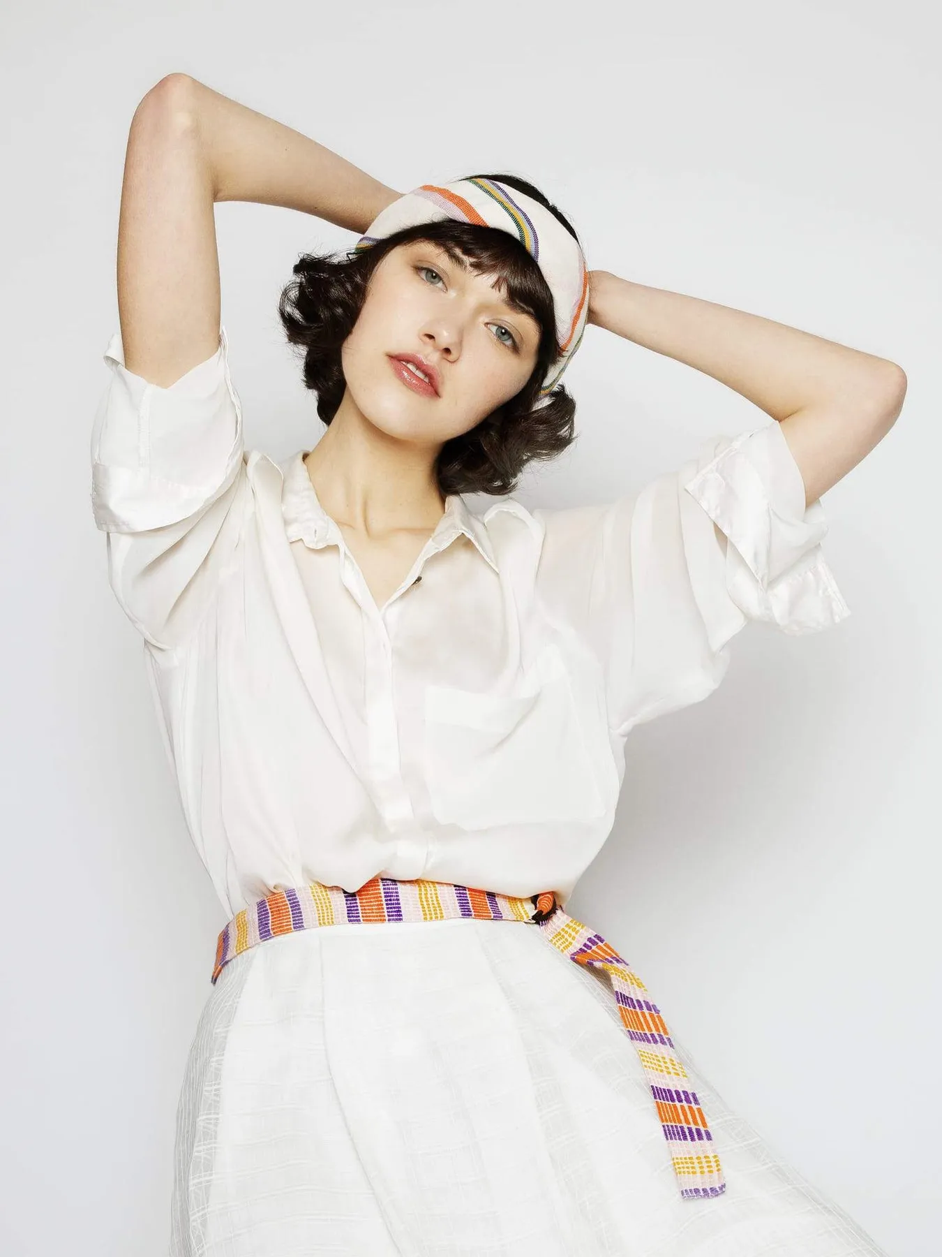 Colourful Striped Cotton Belt