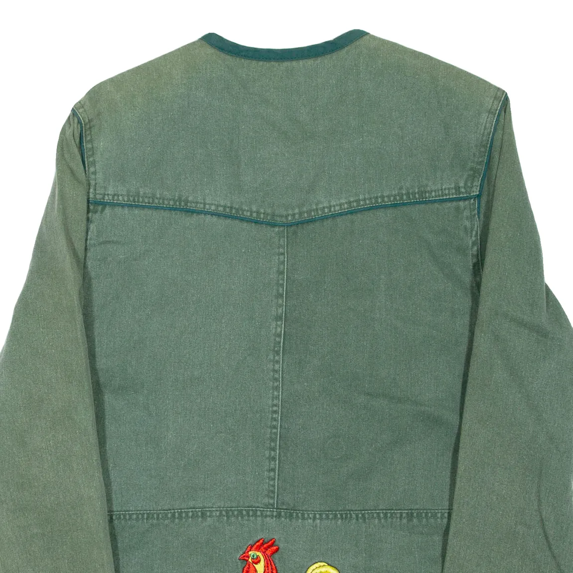 ELEGANCE PARIS Womens Overcoat Coat Green M