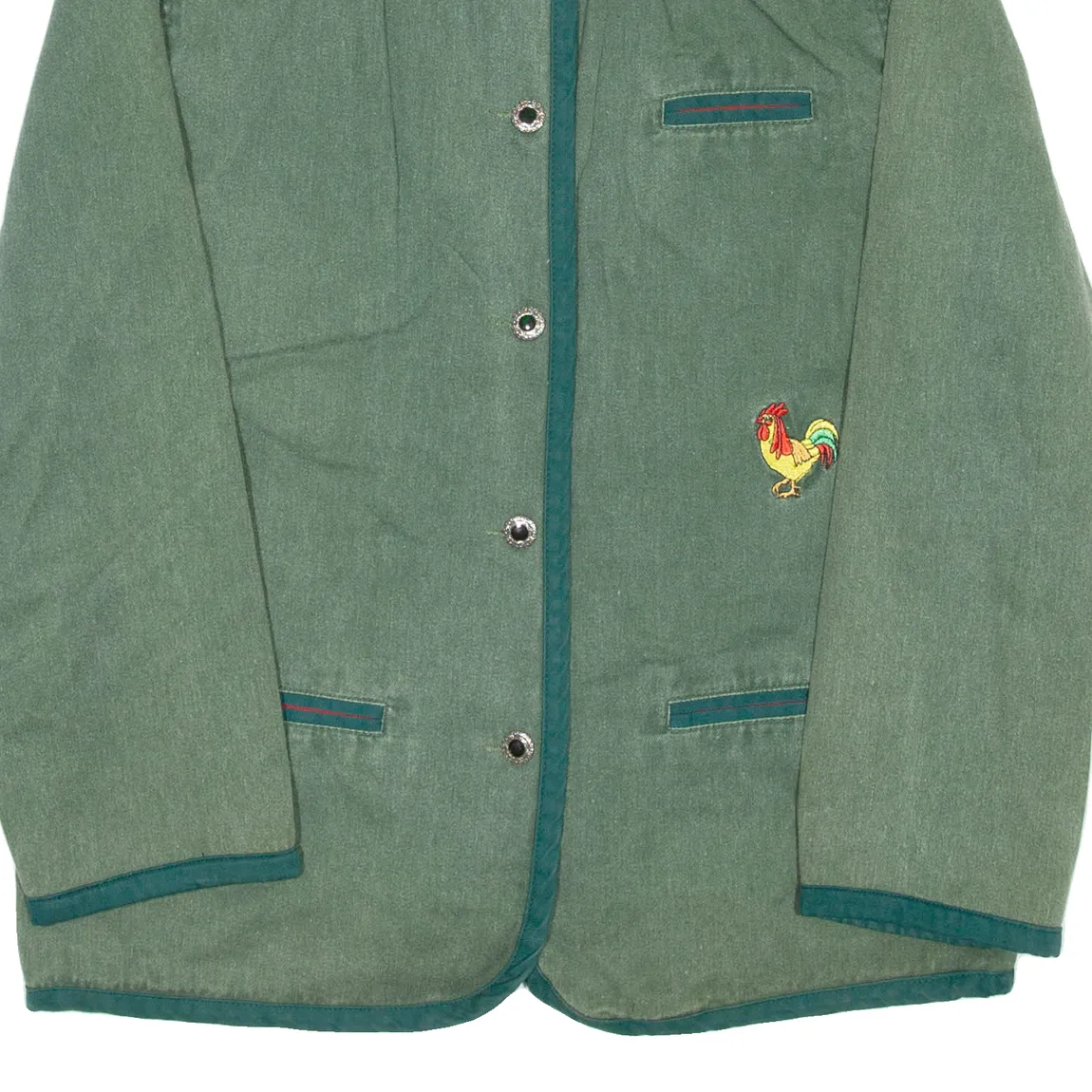 ELEGANCE PARIS Womens Overcoat Coat Green M