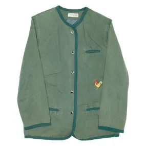 ELEGANCE PARIS Womens Overcoat Coat Green M