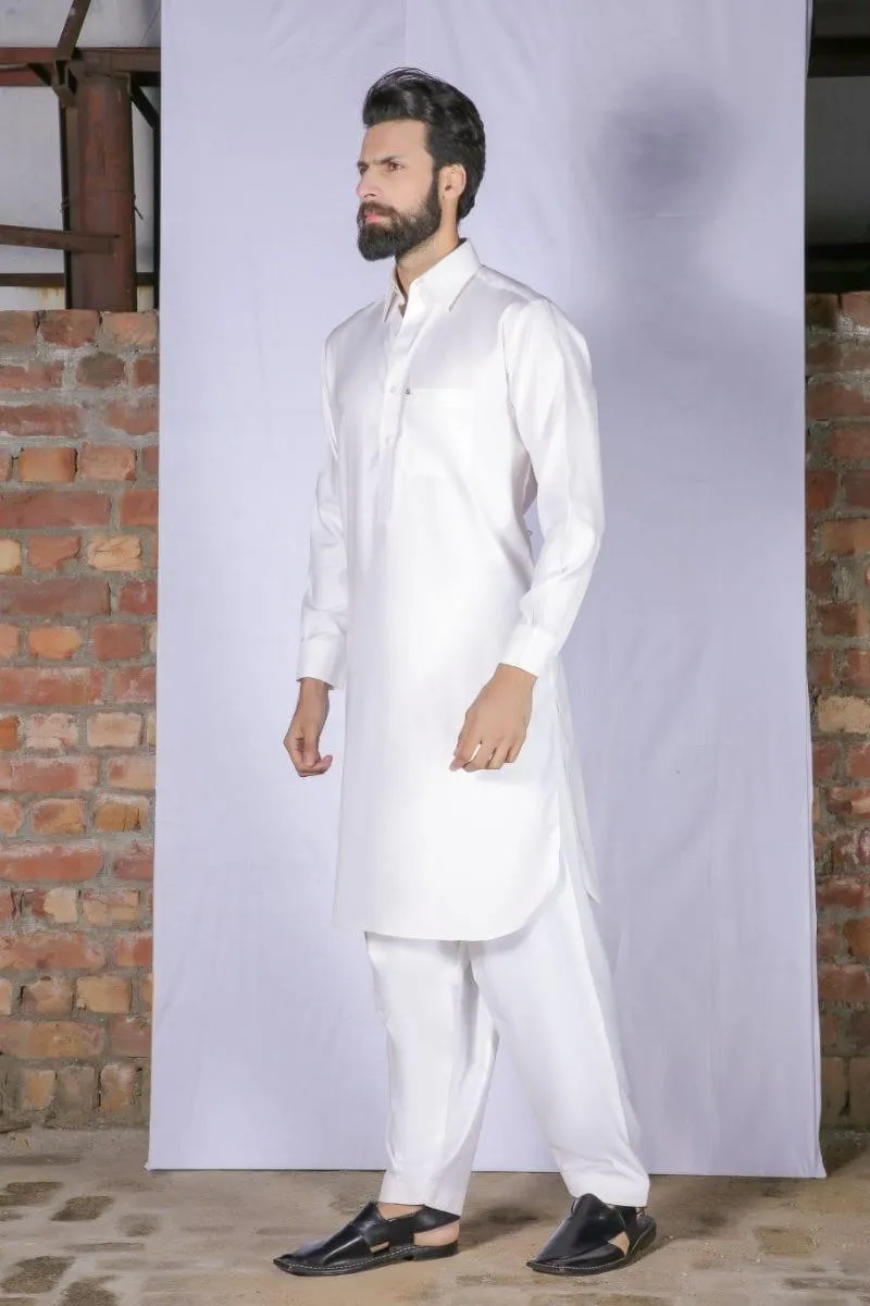 GEM Garments - Classic Off White Shalwar Kameez Collar - 2 Piece