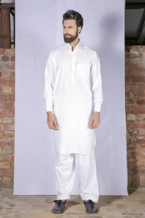 GEM Garments - Classic Off White Shalwar Kameez Collar - 2 Piece