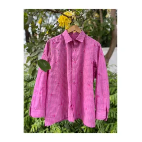 Gulabi with embroidered motif shirt