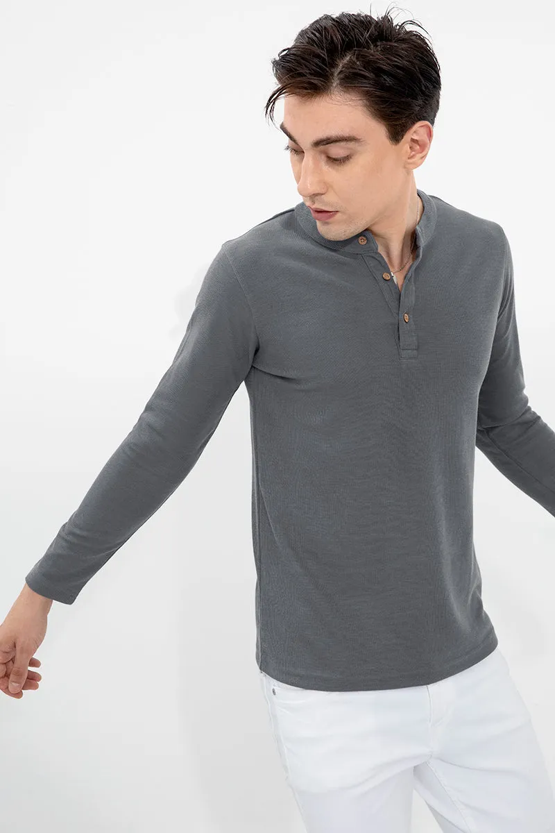 Henley Slate Grey T-Shirt