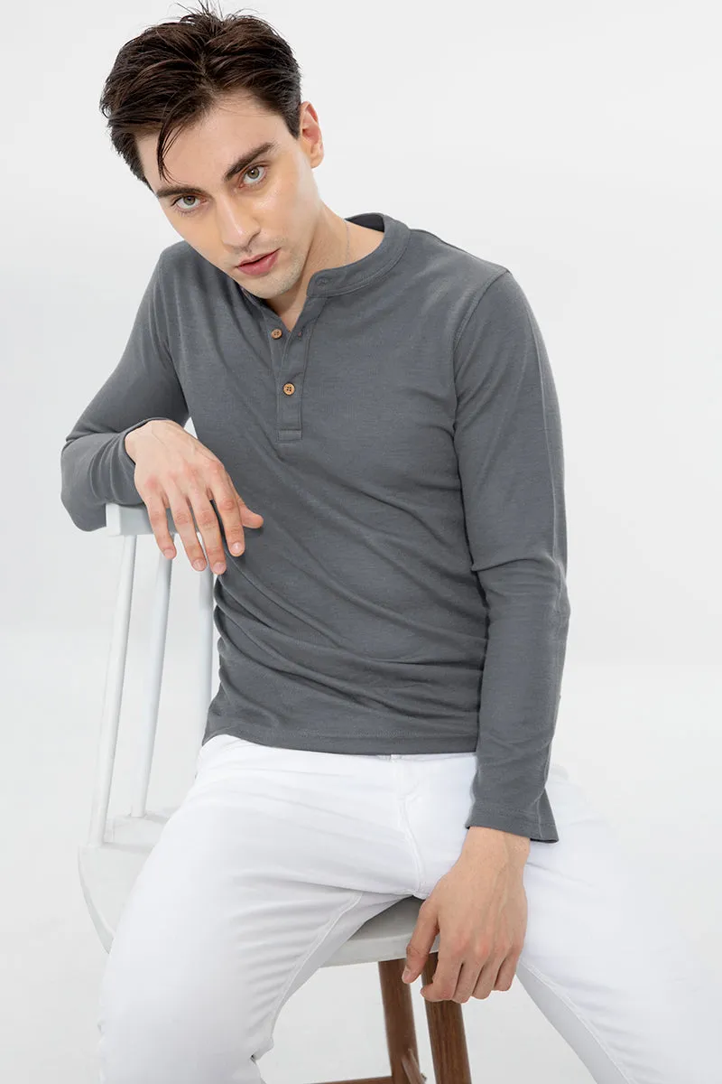 Henley Slate Grey T-Shirt