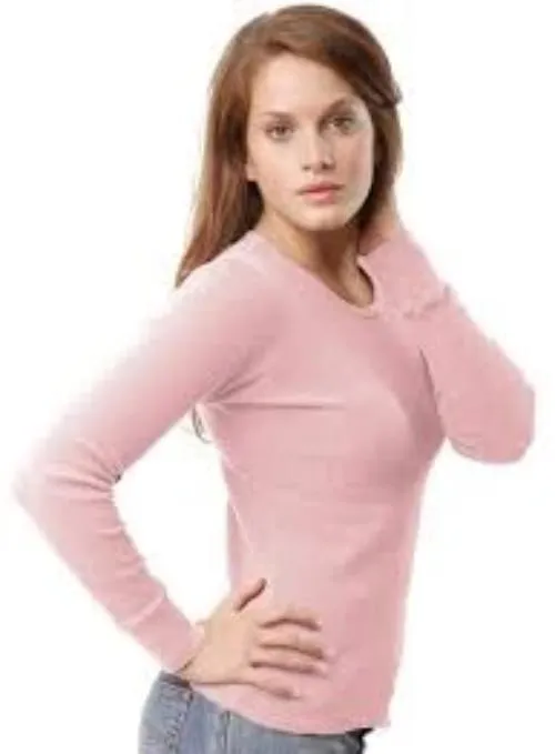 Junior/Teens Organic Thermal Long Sleeve Shirt - Size Small