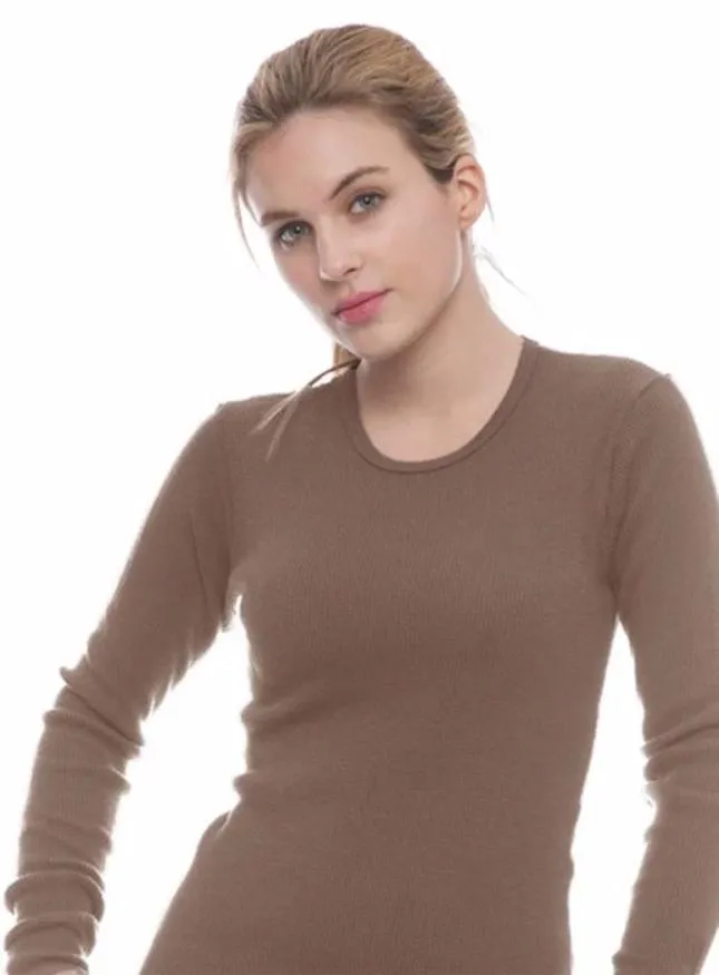 Junior/Teens Organic Thermal Long Sleeve Shirt - Size Small