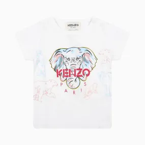 Kid's Elephant Short Sleeves T Shirt