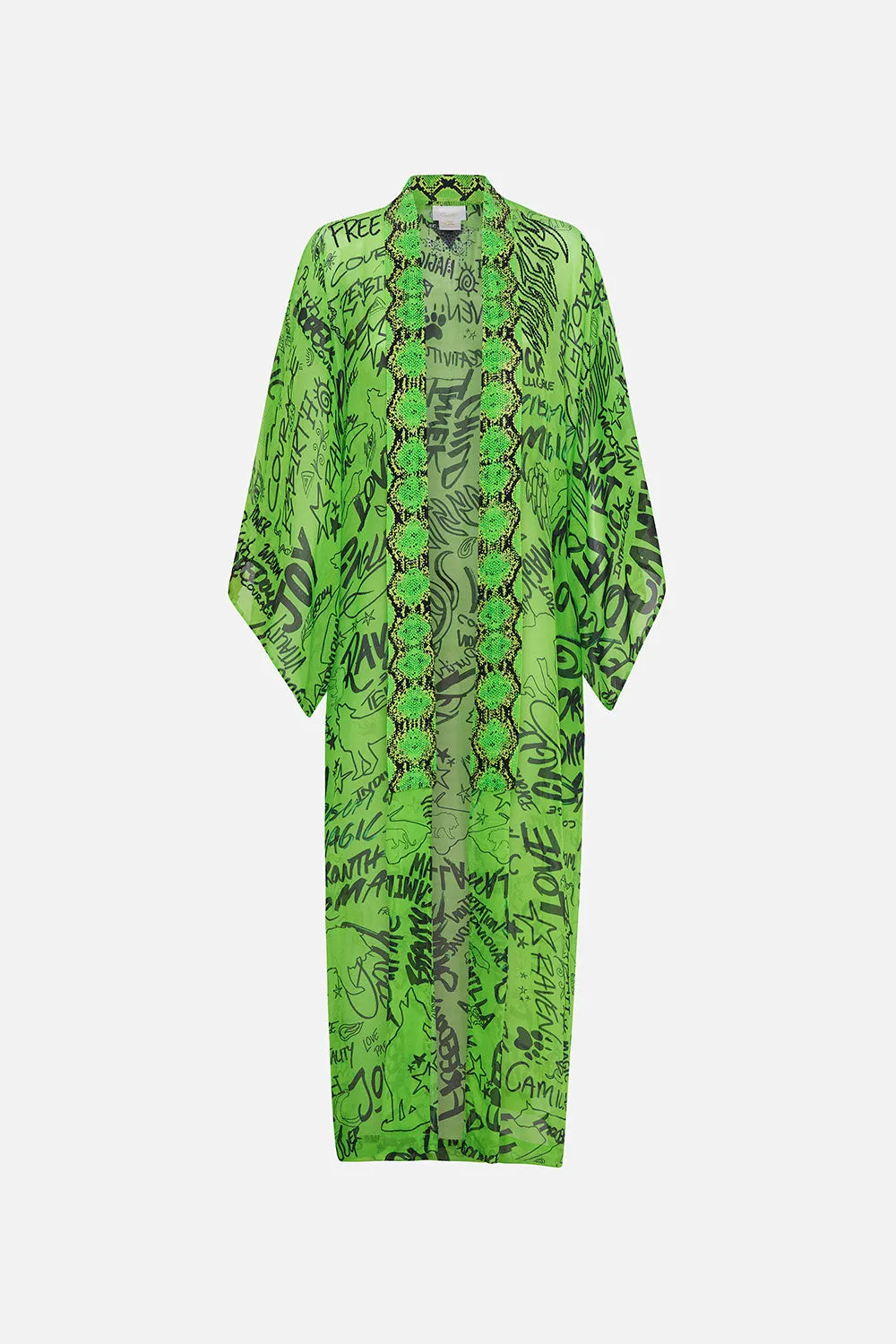 KIMONO LAYER WITH COLLAR ANTI EUTHORITY ANIMAL EUTHORITIES