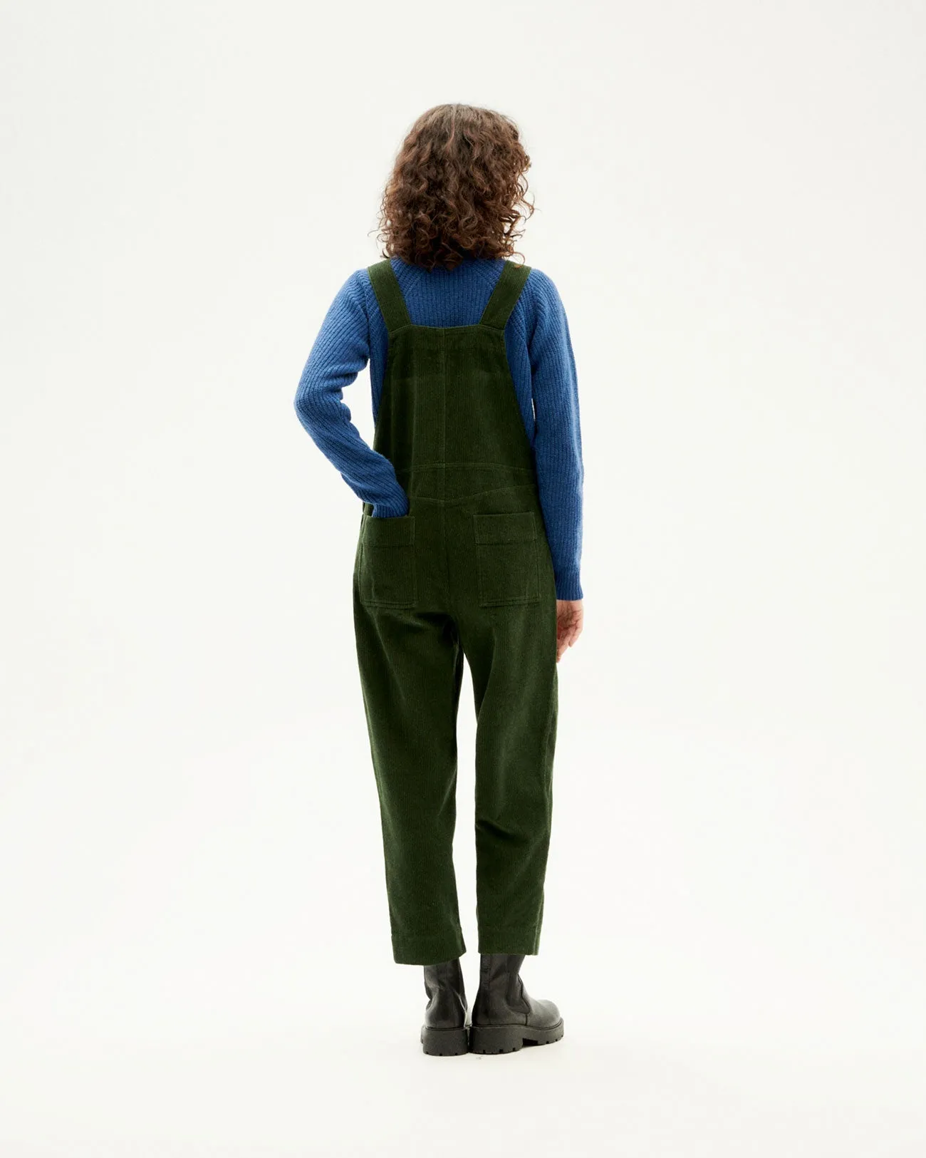 Luz Corduroy Jumpsuit Bottle Green