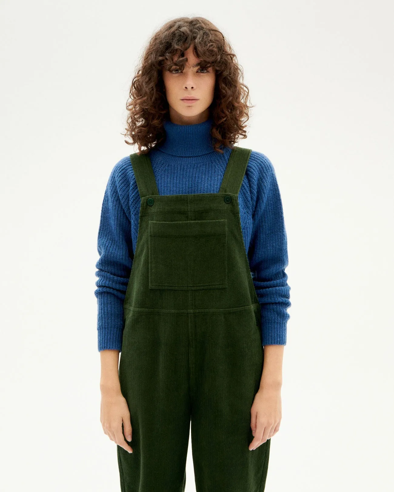 Luz Corduroy Jumpsuit Bottle Green