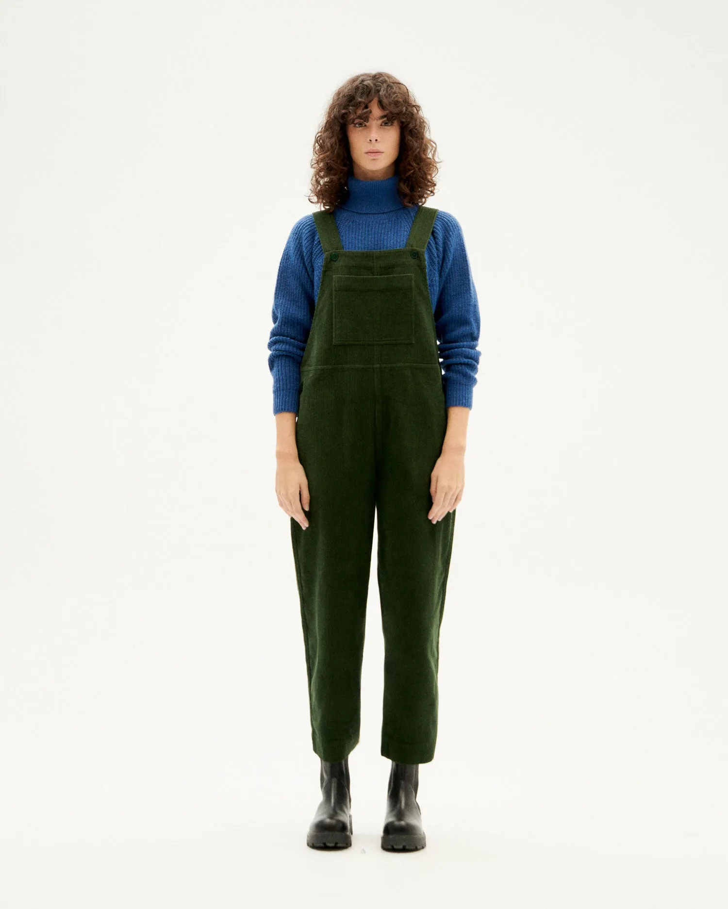 Luz Corduroy Jumpsuit Bottle Green