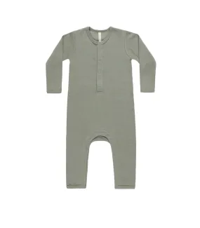 Ribbed Baby Jumpsuit - Basil