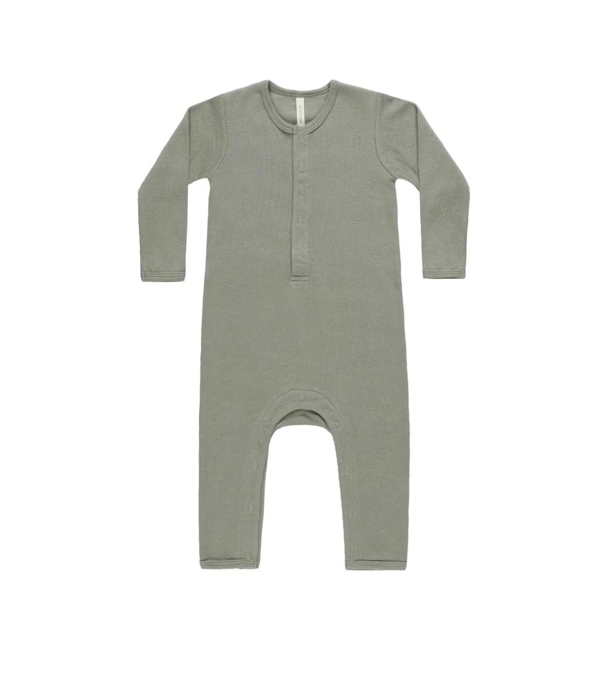 Ribbed Baby Jumpsuit - Basil