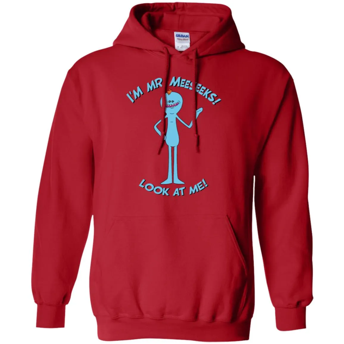 Rick And Morty Mr Meeseeks Look At Me Quote Men Pullover Hoodie