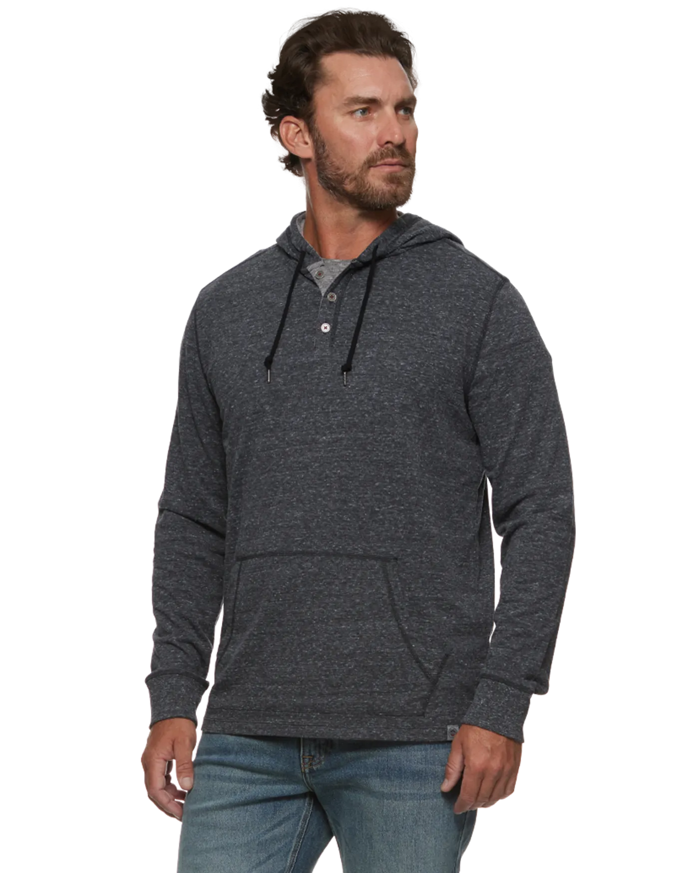 ROLLINS SNOW SLUB HOODED HENLEY