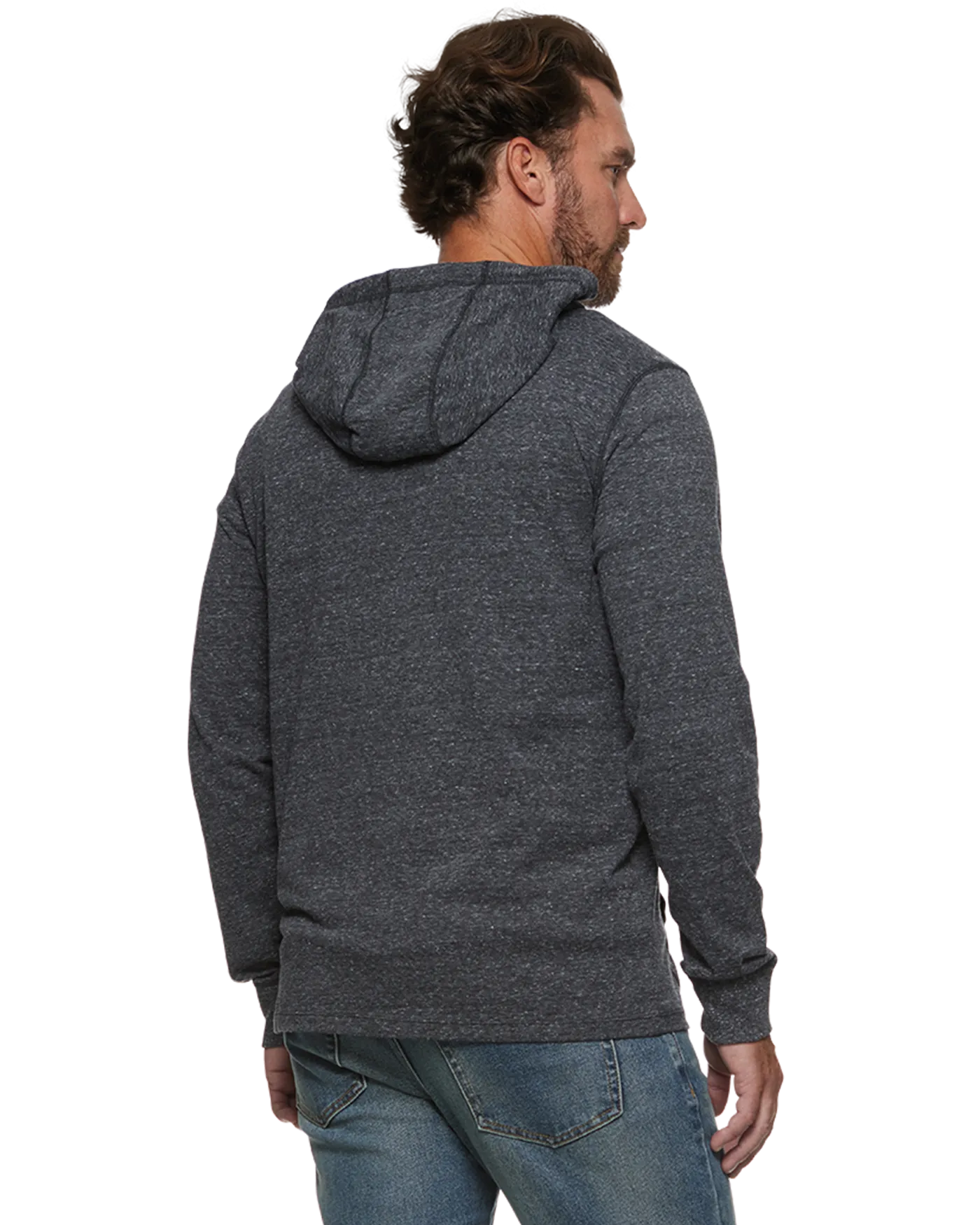 ROLLINS SNOW SLUB HOODED HENLEY