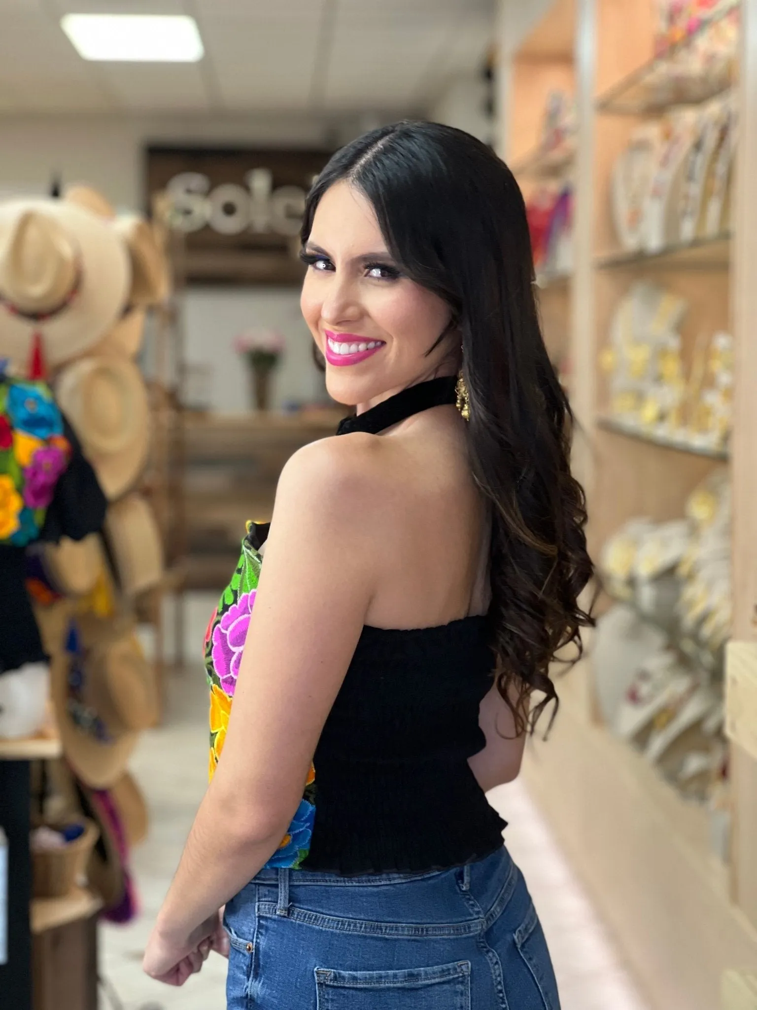 Strapless Zinacatan Crop Top