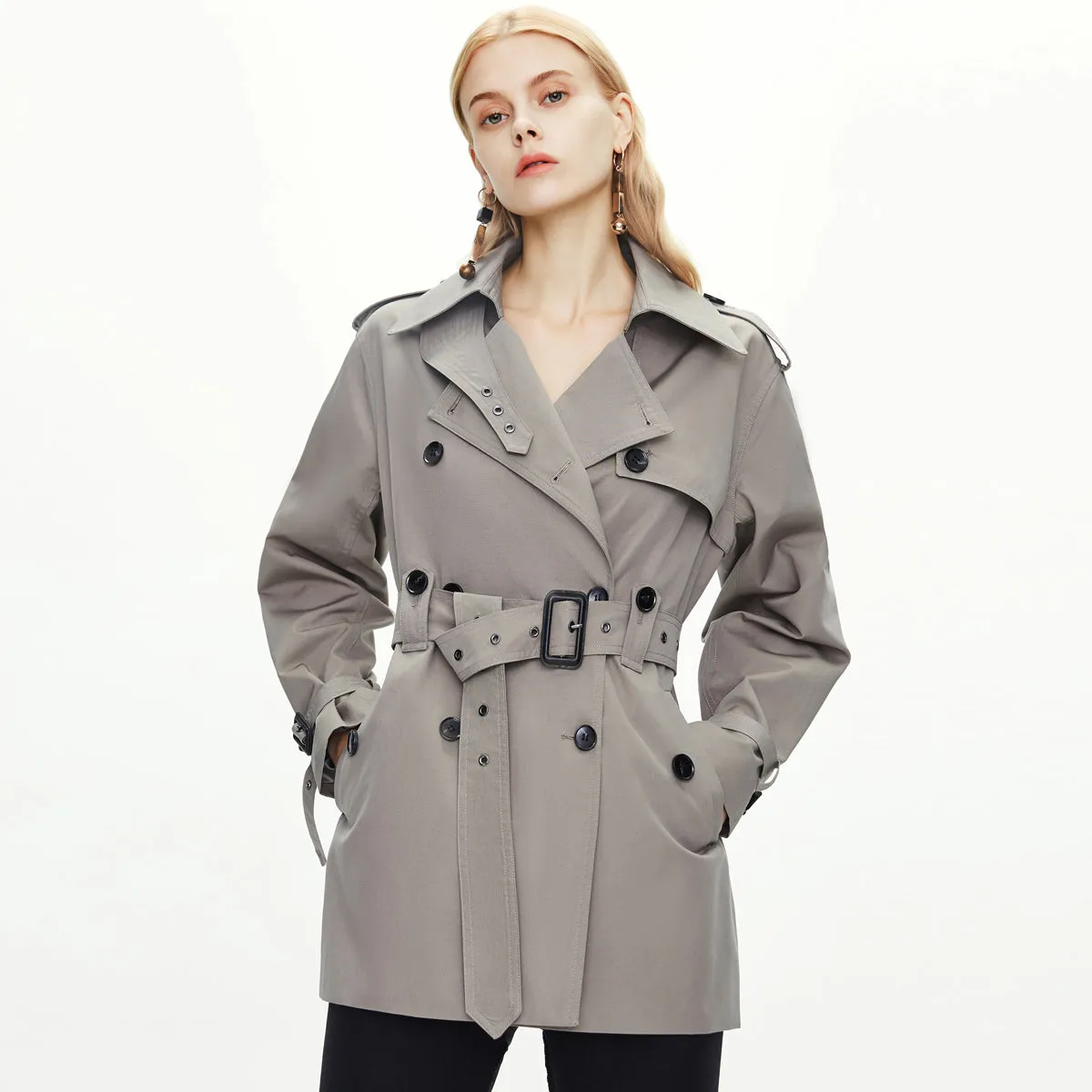 Trench Coats with Epaulettes